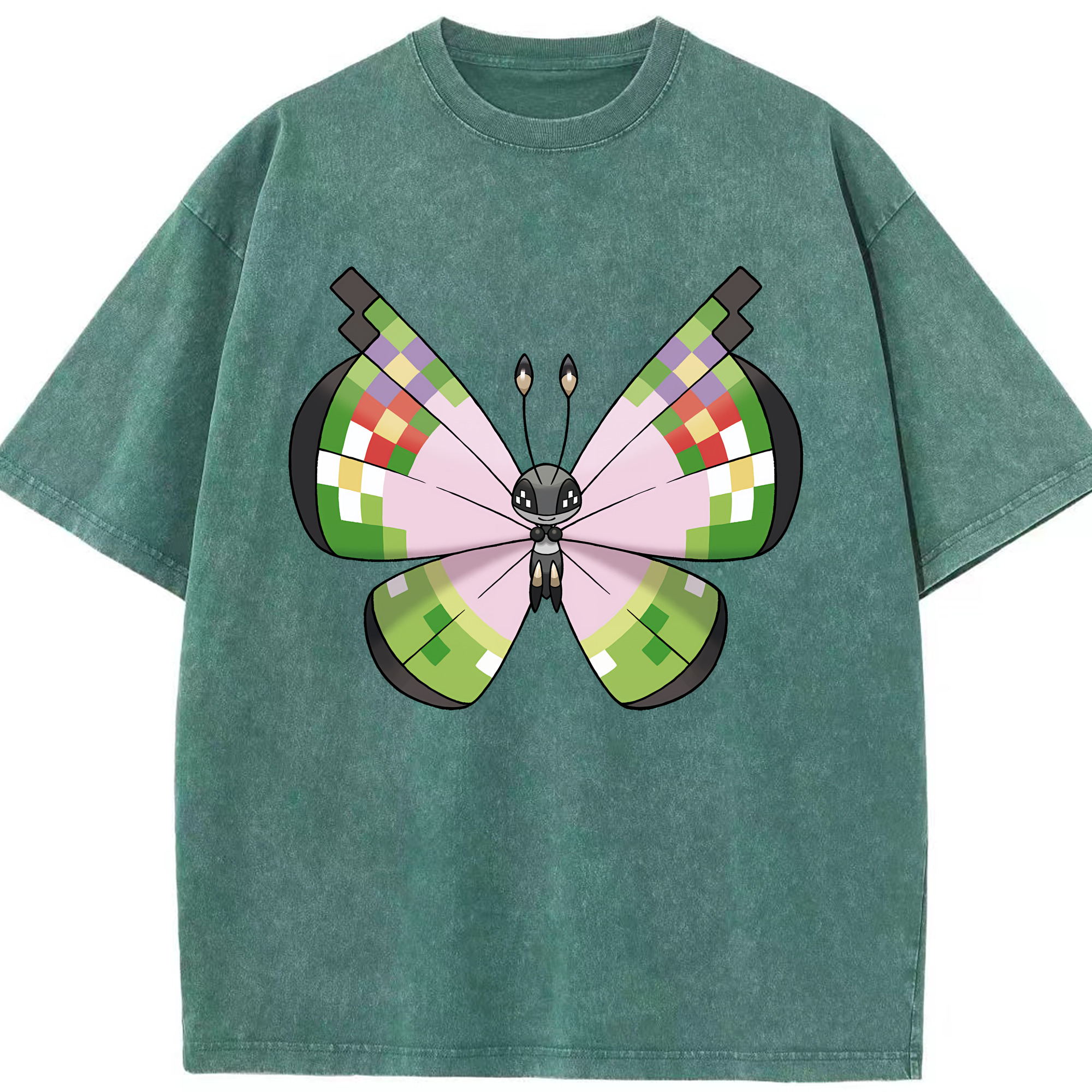 （画像用） ポケットモンスター Pokémon 綿100% ヴィンテージ風 半袖Tシャツ（フロントプリント）
